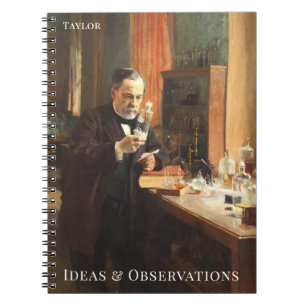 Personalized Science Notebook – Louis Pasteur Art