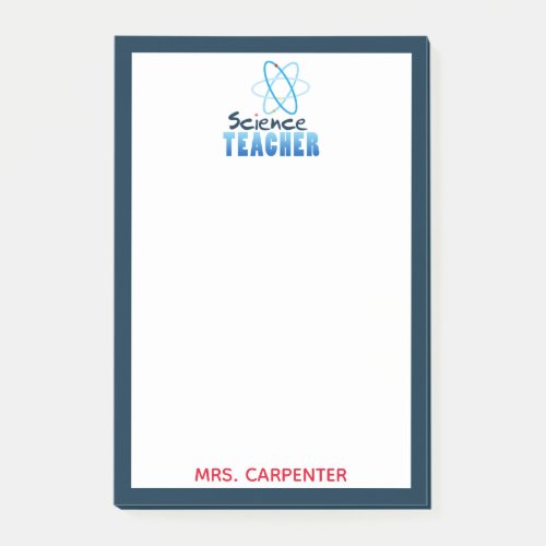 Personalized Science Teacher Post_it Notes