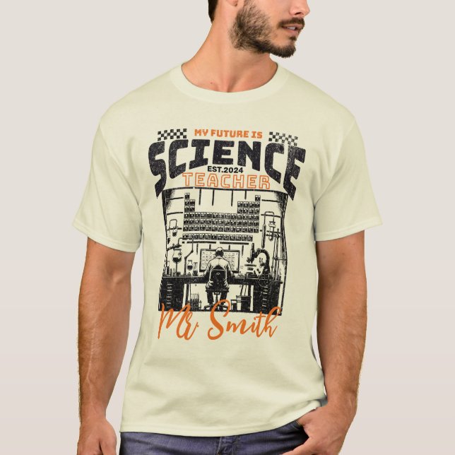 Personalized Science Teacher Shirt Graduation Gift (Front)