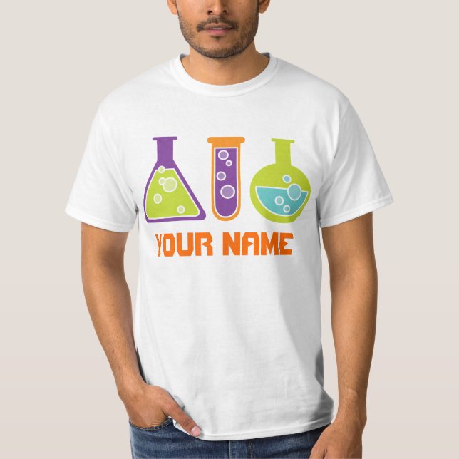 Personalized Scientist Mens Lab Tee Shirt (Front)