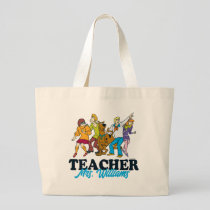 Personalized | Scooby-Doo Happy Face Teacher Large Tote Bag