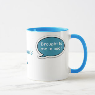 Personalized Scooter Blue Speech Bubble Tea Mug