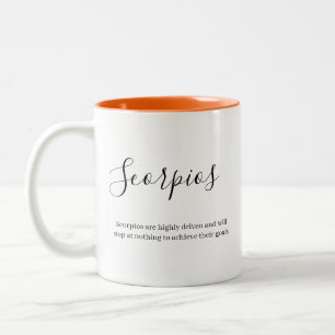 "Personalized Scorpios Zodiac sign and quality Mag Two-Tone Coffee Mug