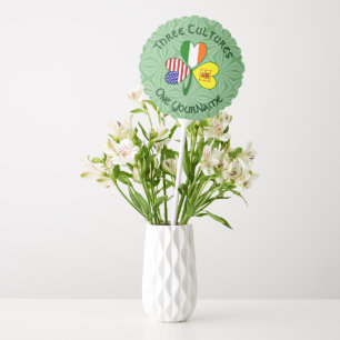 Personalized Scot Lion Ireland USA Shamrock Balloon