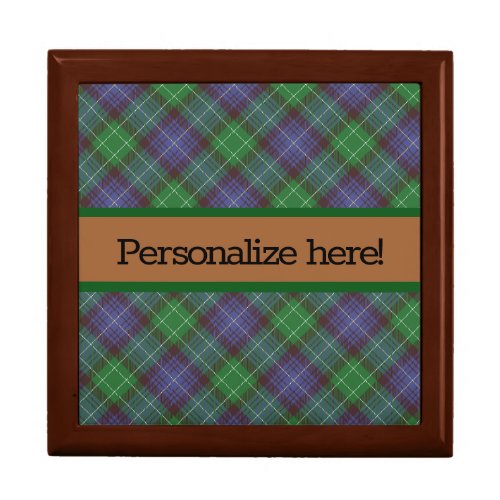 Personalized Scottie Tartan  Gift Box
