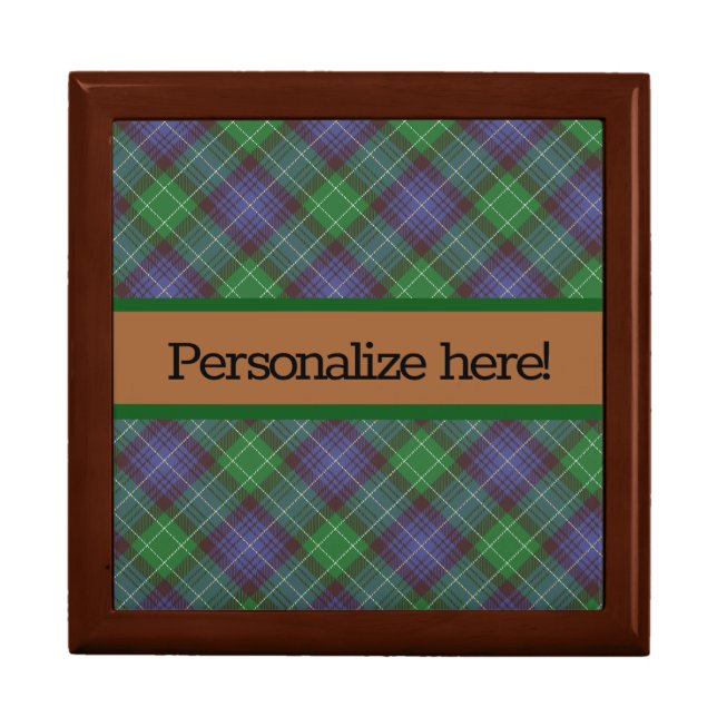 Personalized Scottie Tartan  Gift Box (Front)