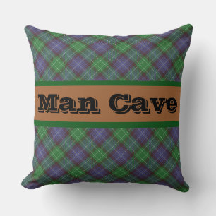 Personalized Scottie Tartan Throw Pillow