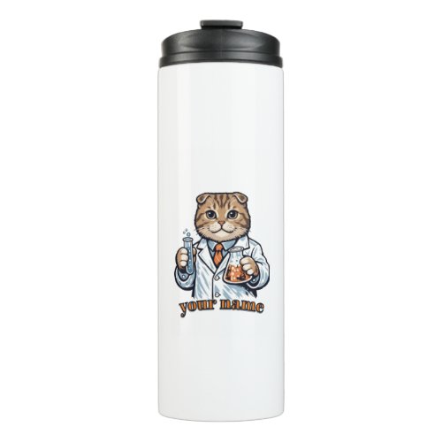Personalized Scottish Fold Cat Scientist Mug | Cus