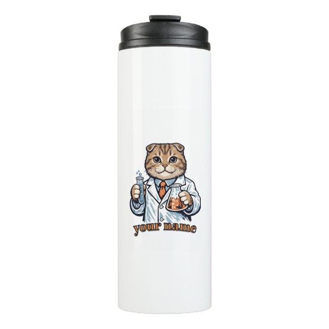 Personalized Scottish Fold Cat Scientist Mug | Cus (Front)