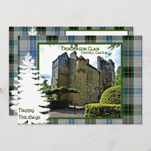 Personalized Scottish Henderson Clan Tartan Holiday Card