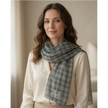 Personalized Scottish Plaid Chiffon