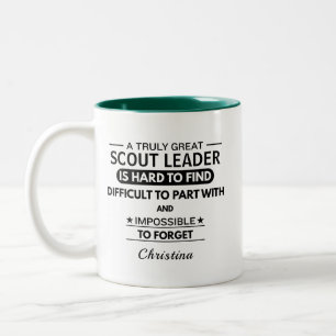 Personalized Scout Leader Appreciation Two-Tone Coffee Mug