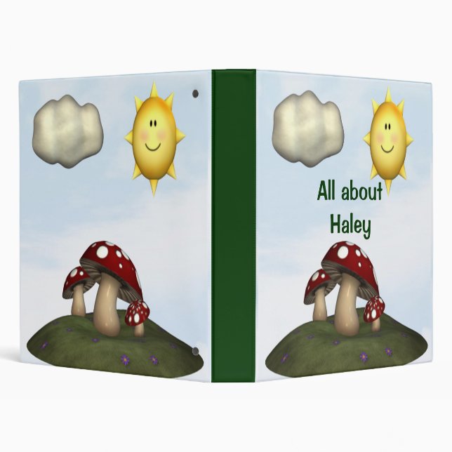 Personalized Scrapbook Photo holder Memory book 3 Ring Binder (Background)