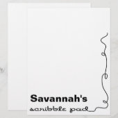 Personalized Scribble Pad (Front/Back)