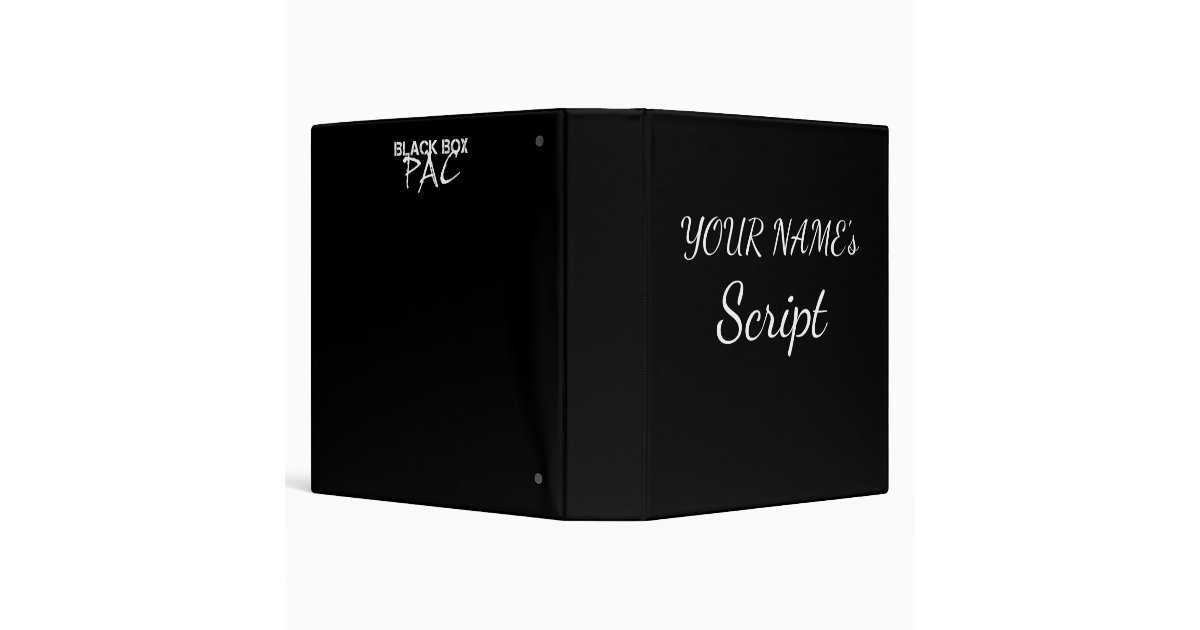 Personalized Script Binder | Zazzle