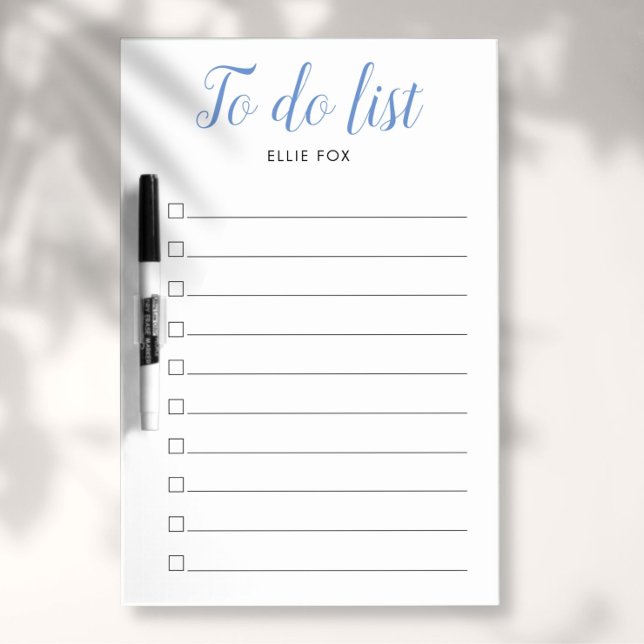 Personalized Script Checkbox To-Do List Dry Erase Board (Creator Uploaded)