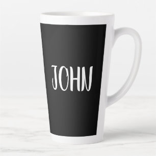 PERSONALIZED SCRIPT CUSTOM LATTE COFFEE MUG