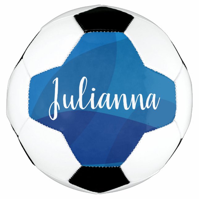 Personalized Script Girl Name Unique Sports Gift Soccer Ball (Front)