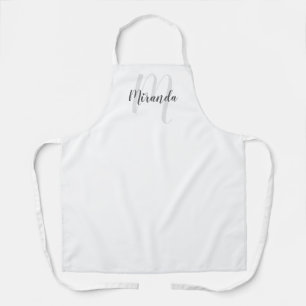 Personalized Script Monogram and Name Apron