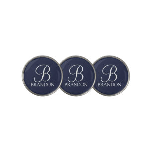 Personalized Script Monogram and Name Golf Ball Marker