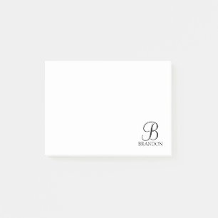 Personalized Script Monogram and Name Notepad