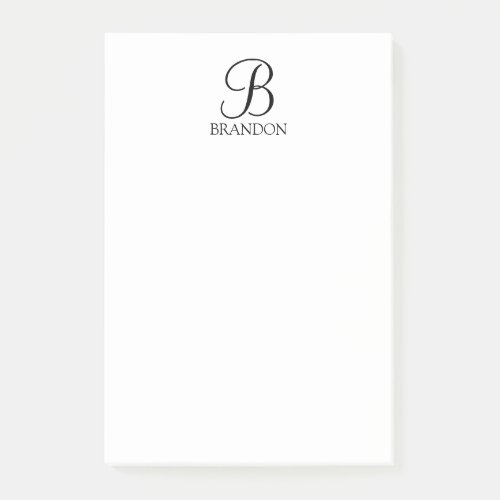 Personalized Script Monogram and Name Notepad