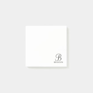 Personalized Script Monogram and Name Notepad