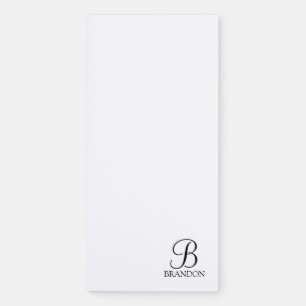 Personalized Script Monogram and Name Notepad