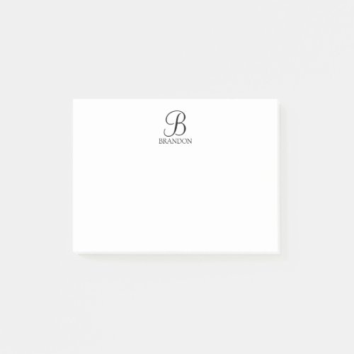 Personalized Script Monogram and Name Notepad