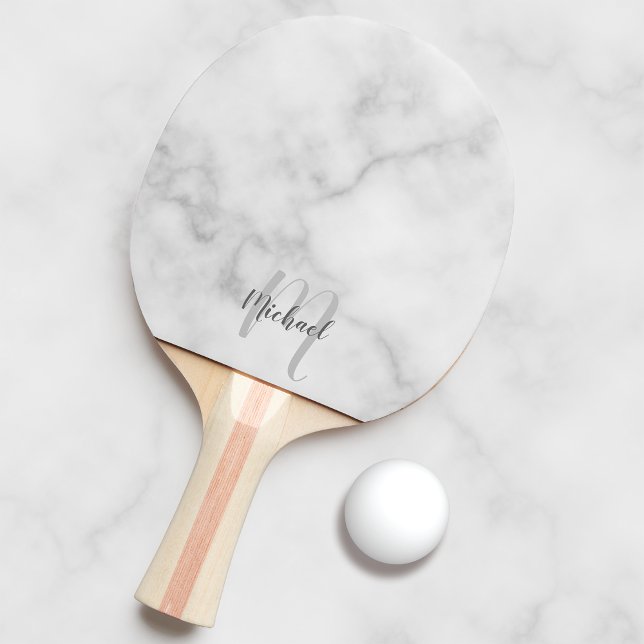 Personalized Script Monogram and Name Ping Pong Paddle (Creator Uploaded)