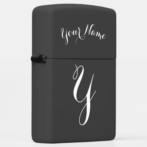 Personalized Script Monogram And Name Zippo Lighter