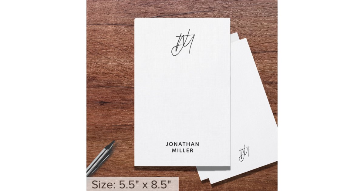 Personalized Script Monogram Personalized Script Monogram Stationery | Zazzle