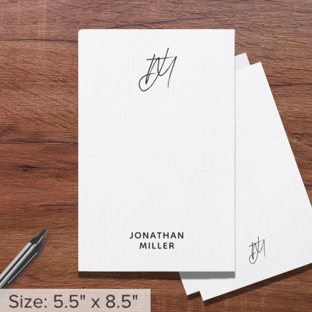 Personalized Script Monogram Stationery (Creator Uploaded)