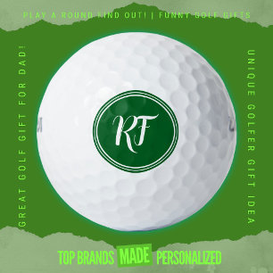 Personalized Script Monogram Wilson Ultra Distance Golf Balls