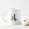 Personalized Script Mr and Mrs Groom Wedding Mug