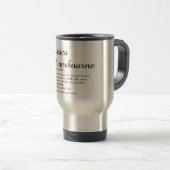 Personalized Script Name Definition Modern Fun Travel Mug (Front Right)