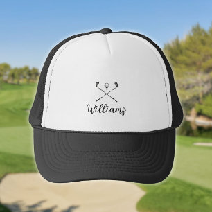 Personalized Script Name Golf Clubs Hat