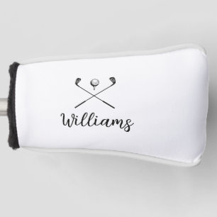 Personalized Script Name Golf Clubs Head Cover