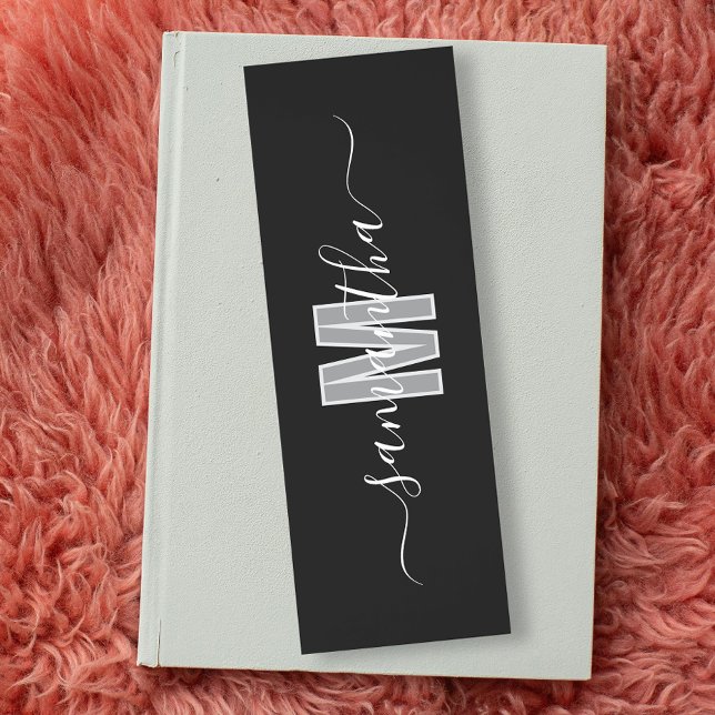 Personalized Script Name Initials Book Lover gift Bookmarks (Creator Uploaded)