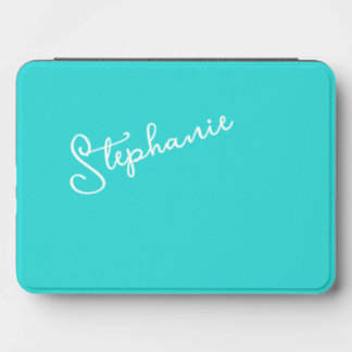 Personalized Script Name Minimalist Turquoise Chic Kindle Cover