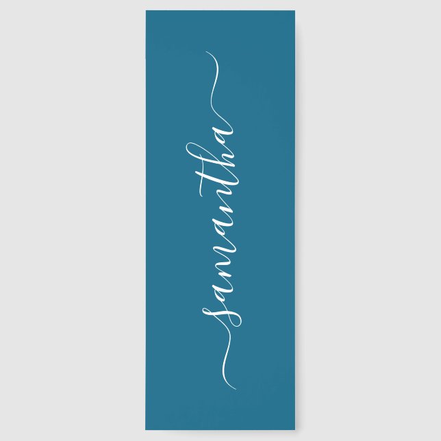 Personalized Script Name Minimalistic Simple gift Bookmarks (Front)