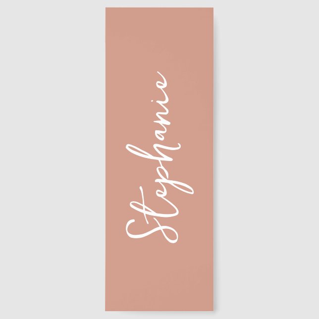 Personalized Script Name Minimalistic Simple gift Bookmarks (Front)