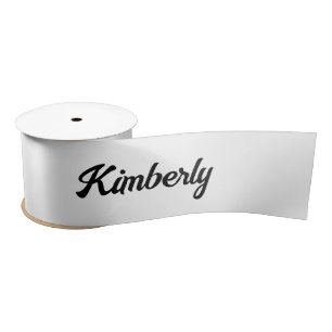 Personalized Script Name School Satin Ribbon