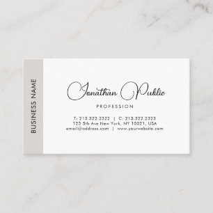 Personalized Script Name Template Modern Elegant Business Card