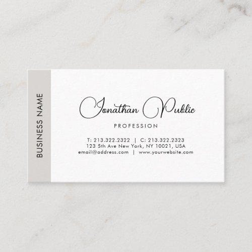 Personalized Script Name Template Modern Elegant Business Card