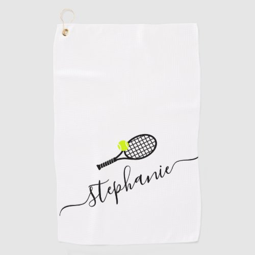 Personalized Script Name Tennis Hand Towel