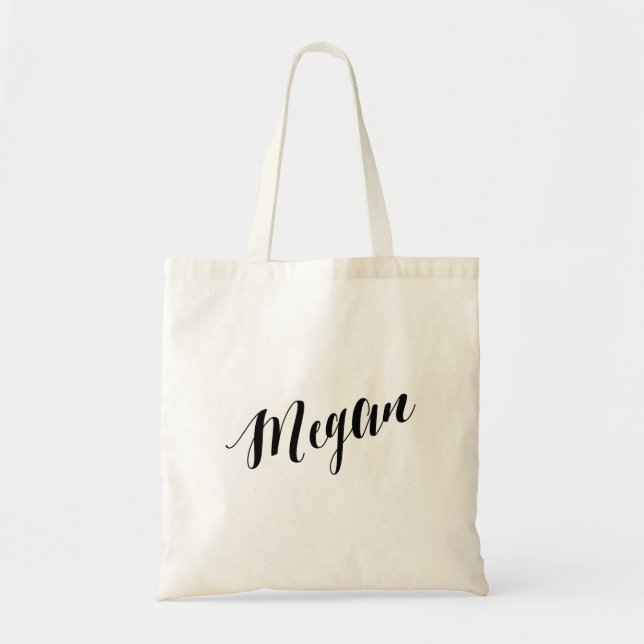 Personalized Script Tote Bag- Megan (Front)