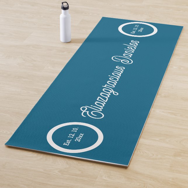 Personalized Script Yoga Mat with Name for Women (In Situ)