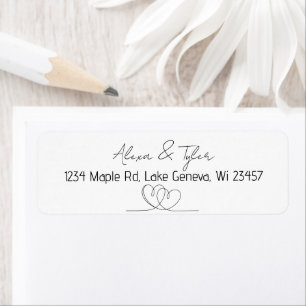 Personalized Scripts Heart to Heart Label