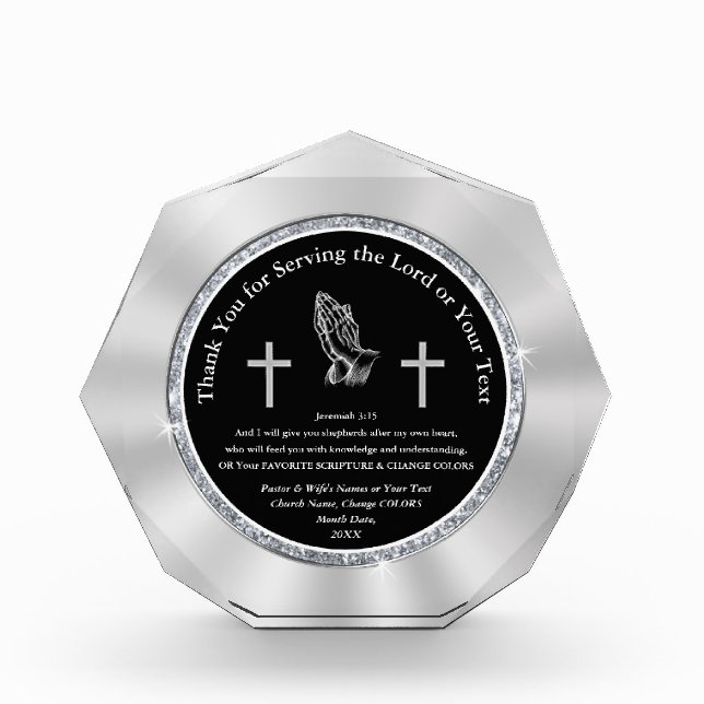 Personalized Scripture Best Gift Ideas for Pastors (Front)